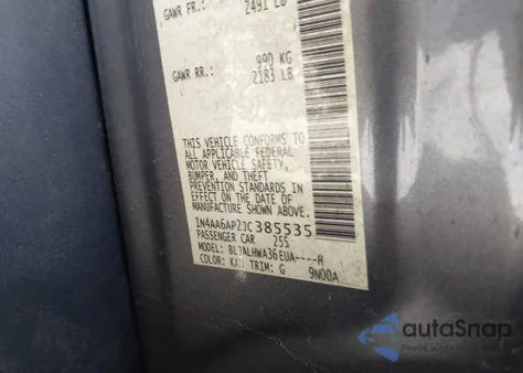 2018 Nissan Maxima 3.5 Platinum z USA, uszkodzony, nr VIN 1N4AA6AP2JC385535